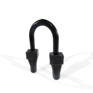 Abrazadera tipo U-Bolt, con recubrimiento de PVC, marca REPSA Yellow Coat®.