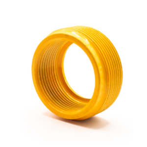 Reducción tipo bushing, con recubrimiento exterior e interior de uretano amarillo, marca REPSA Yellow Coat®.