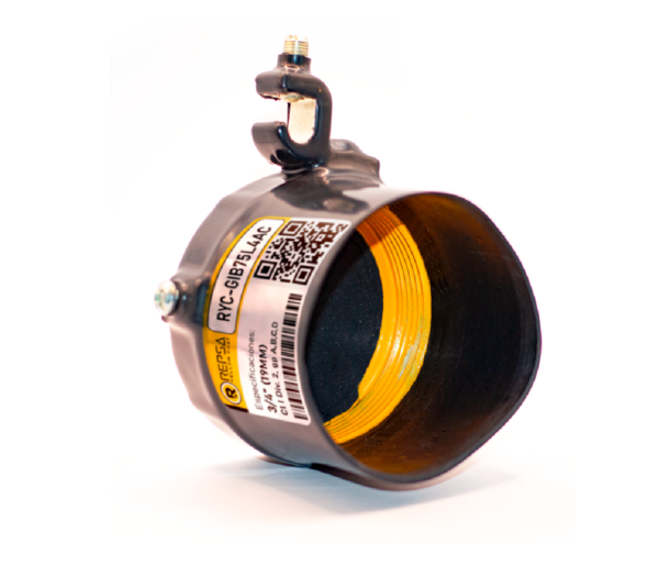 Monitor Conduit con Lug de tierra con recubrimiento exterior de PVC e interior con uretano amarillo, marca REPSA Yellow Coat®.