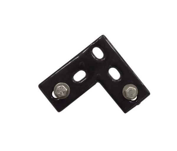 Conector angular 90° para Angulo Multiperforado con recubrimiento de PVC REPSA