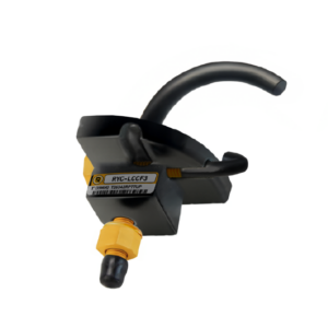 Abrazadera Charola a tubo LCC, con recubrimiento de PVC, marca REPSA Yellow Coat®.