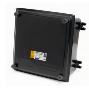 Caja de conexiones uso intemperie con recubrimiento exterior de PVC e interior con uretano amarillo, marca REPSA Yellow Coat.